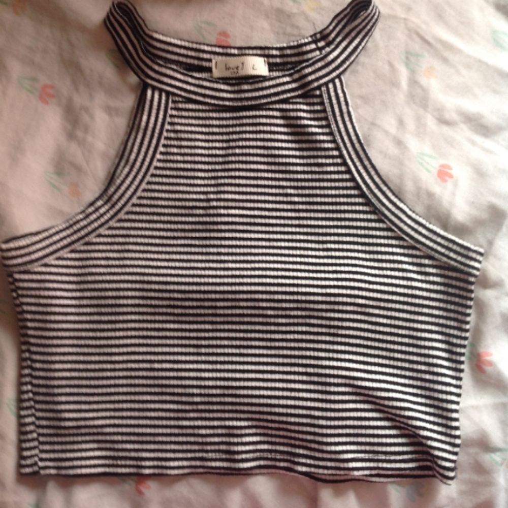 Cropped Stripped Shirt